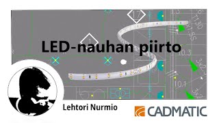 LEDnauhan piirto  CADMATIC Electrical 2024 [upl. by Aziar]