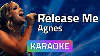 Agnes  Release Me Karaoke version [upl. by Nellda]