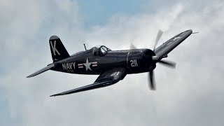 The F4U Corsair from quotDevotionquot  Red Deer Airshow 2023 [upl. by Murphy464]