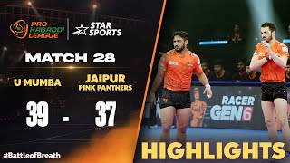 Ajits Super 10 helps U Mumba beat Arjuns Jaipur Pink Panthers  ProKabaddiOnStar 2024 HIGHLIGHTS [upl. by Mulloy]