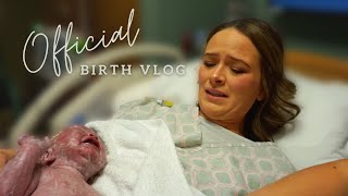 SURPRISE GENDER Labor amp Delivery Birth Vlog of baby 4 My Epidural didnt have time to kick in [upl. by Larred]