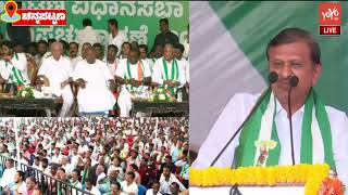 C N Manjunaths Great Speech at NDA Public Meeting in Channapatna  Nikhil Kumaraswamy  YOYO TV Kan [upl. by Ehtnax411]