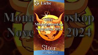 Stier LIEBE ❤️ Horoskop November 2024 [upl. by Odragde]