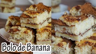 Maravilhoso BOLO DE BANANA I Receitas e Temperos [upl. by Preuss]