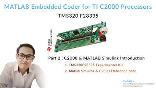 MATLAB C2000 Embedded Coder Part 2 [upl. by Alma]