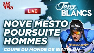 ❄ Poursuite Hommes en direct Nove Mesto  Jeux Blancs Biathlon [upl. by Shewmaker]