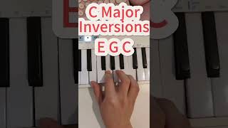 Master the C Major Inversions in Seconds 🎹✨piano pianotutorial pianolessons musictheory chords [upl. by Ille]