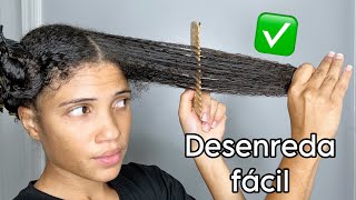 CÓMO DESENREDAR EL CABELLO AFRO FÁCIL Y RÁPIDO [upl. by Ninnette]