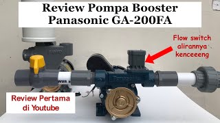 Review Pompa PendorongBooster Toren Terbaru Panasonic GA200FA  GA200FA dan Penjelasan Flow Switch [upl. by Downey]