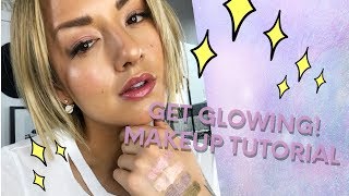 Get Glowing Makeup Featuring Glossier LidStar 10 MINUTE TUTORIAL  Chinae Alexander [upl. by Eannej]