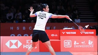 Gregoria Mariska Tunjung Indonesia vs Nozomi Okuhara Jepang Indonesia Masters 2024 LIVE SCORE [upl. by Rahs]