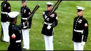 Best Marine Silent Drill Platoon Performance Ever W USMC Hymn Apotheosis [upl. by Otreblaug990]