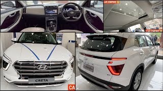 New Creta 2020 White Colour SX Model Review  InteriorFeaturesPrice  Creta Sx 2020 [upl. by Itnahsa]