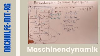 Maschinendynamik  Federkonstante berechnen  Eigenfrequenz berechnen  Aufgabenbeispiel [upl. by Anauqahs]