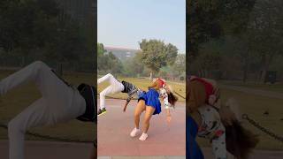 Gir gya ladka gymnast parkour couplegoals shorts ytshorts [upl. by Eseeryt812]