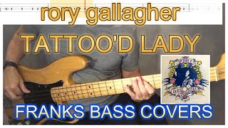 TATTOOD LADY  RORY GALLAGHER  FRANKS BASS COVERS shorts [upl. by Yasmeen97]