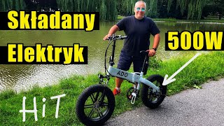 Składany rower elektryczny ADO A20F Ebike  Test  Recenzja  Prezentacja PL [upl. by Cochran]