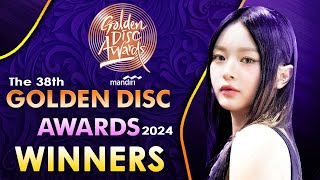 WINNERS  Golden Disc Awards 2024  The 38th Golden Disc Awards Ceremony  2024년 골든디스크 시상식 [upl. by Yllak]