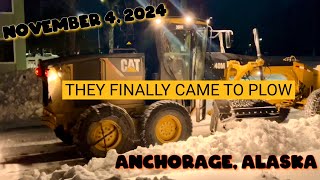 Snow Clearing Operation 110424 Anchorage Alaska [upl. by Nnaeoj]