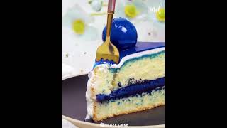 Mirror Glaze Cake decoration tutorial 🔥 [upl. by Alix592]