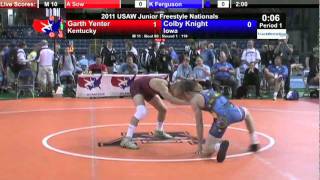 Junior Freestyle 119  Garth Yenter KY vs Colby Knight IA [upl. by Chally692]