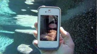 iPhone 4s FaceTime video underwater with LifeProof case  MicBergsma [upl. by Annoed]