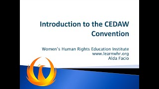 Introduction to the CEDAW Convention [upl. by Ithnan]