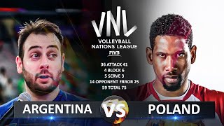 Argentina vs Poland  Mens VNL 2024 [upl. by Camey]