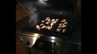 Smoked Lemon Pepper Wings Experiment Weber Genesis II [upl. by Strauss766]