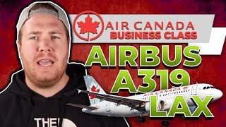 Air Canada Business Class Review Airbus A319 LAX [upl. by Neelrad]