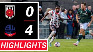 HIGHLIGHTS  Chorley 04 Bolton Wanderers [upl. by Atirres]