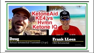 Long time KetoneAid customer Josh compares KE4 Ketone Ester to HVMN Ketone IQ and Kenetik [upl. by Yrelbmik]