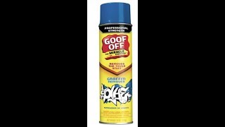 Goof Off Pro Strength Graffiti Remover FG672 review [upl. by Aicilaana838]