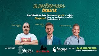 Debate Eleições Municipais 2024  Mariana MG [upl. by Ellesig453]