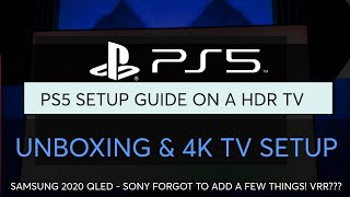 Sony PS5 4K HDR TV Setup Guide  Best Settings 120 or 60hz [upl. by Suehtomit]