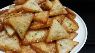 без яицТреугольники из 3 Картошки Они вкуснее Чипсов дешевый и хрустящий [upl. by Parsifal]