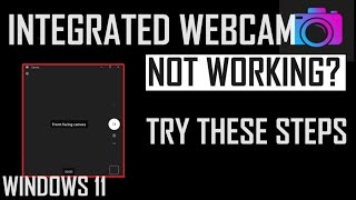 Integrated Webcam Not Working  Try these simple steps first Windows 11 Lenovo Laptop [upl. by Hunley]