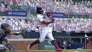 Ronald Acuna Jr Slow Motion Baseball Swing Hitting Mechanics [upl. by Nyladgam]