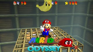 Super Mario 64 Odyssey Mod HD Textures Realistic Nintemod Eluxi Full Screen 169 Gameplay Android [upl. by Puduns]