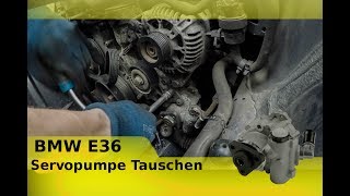 BMW E36 Servopumpe Tauschen [upl. by Dlopoel]