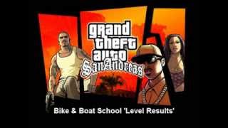 GTA San Andreas Music Bike School Level Results [upl. by Narhem]