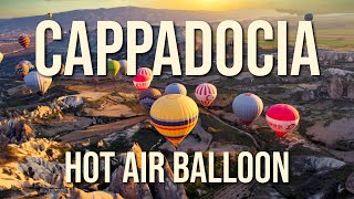 Zbor cu balonul cu aer cald peste Văile Goreme din Cappadocia  Anatolian Balloons 4K [upl. by Keynes669]