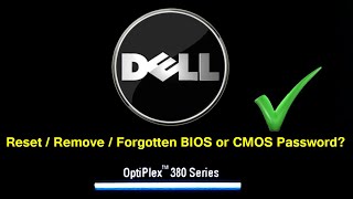 How to reset forgotten  incorrect bios password  dell optiplex 380 [upl. by Ennazzus]