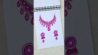 Latest Pink Necklace Set ll Necklace Design And Ideas ll diy shorts necklace [upl. by Krusche]