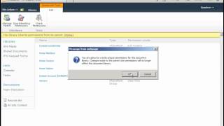 How to Assign Permissions to a Document Library in SharePoint 2010  SharePoint 2010 Tutorials [upl. by Aruasi]