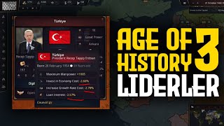 AGE OF HISTORY 3  LİDERLERİN OYUNA ETKİLERİ [upl. by Colp]