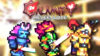 COMPLETE Calamity Melee Class Setups Progression Guide Version 203011 [upl. by Llekim481]