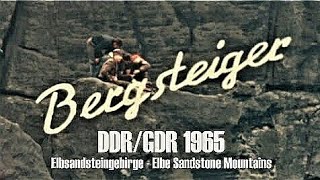 DDR 1965  Sachsen  Elbsandsteingebirge  Klettern  Elbe Sandstone Mountains  sports climbing [upl. by Dorinda]