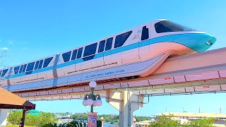 Monorail from Magic Kingdom to EPCOT 2023 Full Ride  Walt Disney World [upl. by Nauht]