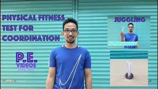 PHYSICAL FITNESS TEST FOR COORDINATION  JUGGLING [upl. by Staci]